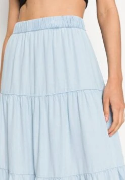 ONLYONLPEAMA SKIRT - Maxikjol - Light Blue Denim -Wal C Stil Butik 04f6635450674d7a806df7489b4fa1bd