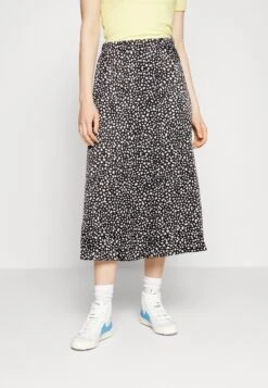 VILAVIPAPER SKIRT - A-linjekjol - Black