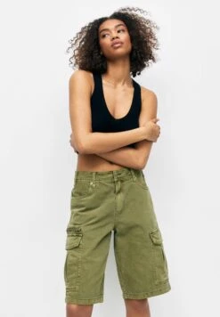 PULL & BEAR PULL&BEARTWILL BERMUDA - Shorts - Khaki