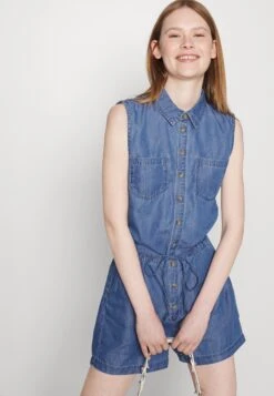 ONLYONLMILEN PLAYSUIT - Overall / Jumpsuit - Medium Blue Denim -Wal C Stil Butik 135425eac06f48b0a0a082a5d3366486
