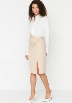 TrendyolA-linjekjol - Beige -Wal C Stil Butik 14965efe9d47420c9a331b7283328231