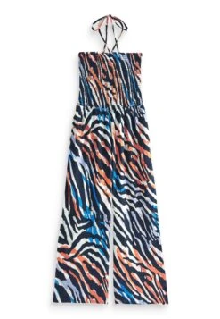 NextSHIRRED BANDEAU STANDARD - Overall / Jumpsuit - Blue Zebra Print