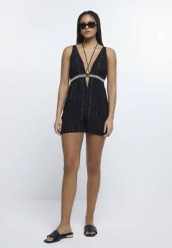 River IslandOverall / Jumpsuit - Black -Wal C Stil Butik 19a56b3e7ded403cbbb1703f3737ddeb