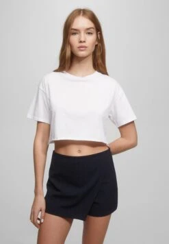 PULL & BEAR PULL&BEARBASIC - Omlottkjol - Blue Denim