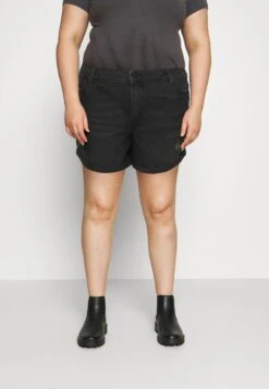 Noisy May CurveNMSMILEY - Jeansshorts - Black Denim