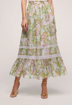 Luisa SpagnoliTRASIMENO - Veckad Kjol - Var Fondo Lilla