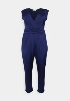 WAL G CURVENOLA V NECK - Overall / Jumpsuit - Navy Blue -Wal C Stil Butik 21ee207acd44464e811c2fc16e6db8ff