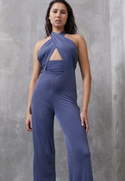 WAL G.PARTY JOJO HALTER - Overall / Jumpsuit - Denim Blue -Wal C Stil Butik 28130dbf4e5b41e6bd36b3a8fb239e2a