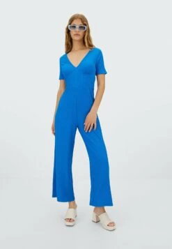 StradivariusMIT CORSAGE - Overall / Jumpsuit - Blue
