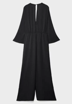 StradivariusTEXTURED - Overall / Jumpsuit - Black -Wal C Stil Butik 3073947f72714792882c66c59f01f8b7