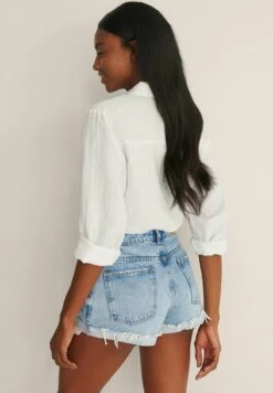 NA-KDFOLD UP - Jeansshorts - Light Blue -Wal C Stil Butik 332206ad589a41a9b785471d2e3f995b