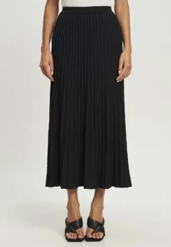 WILLACYRUS - Veckad Kjol - Black