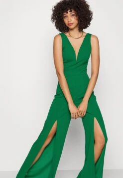 WAL G.STEVEN FRONT SLIT - Overall / Jumpsuit - Leaf Green -Wal C Stil Butik 37e3d461ea3d4e84aaad3c2e54eaa8ad