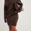 NA-KDMinikjol - Dark Brown -Wal C Stil Butik 402cf0abe70048968b1d0f585be3c6db