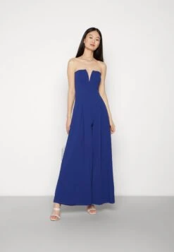 WAL G.TINA V-NECK - Overall / Jumpsuit - Electric Blue -Wal C Stil Butik 4113ee22b8ee429595cf1575dcdebd68