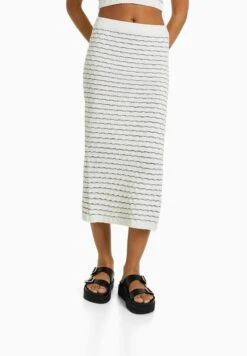 BershkaMIDI - Pennkjol - White