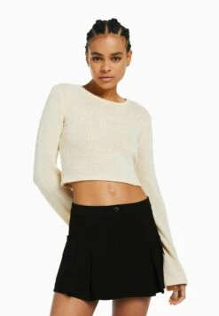 BershkaTAILORED WITH POCKETS - Minikjol - Black