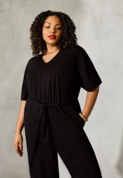 Live Unlimited LondonWRAP - Overall / Jumpsuit - Black -Wal C Stil Butik 47e6591bddc146088664a2a537cb5b8c