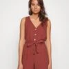 Vero ModaVMJESMILO PLAYSUIT - Overall / Jumpsuit - Marsala -Wal C Stil Butik 59e6bc64b3f64aaf8fa2a9d95e614d2a