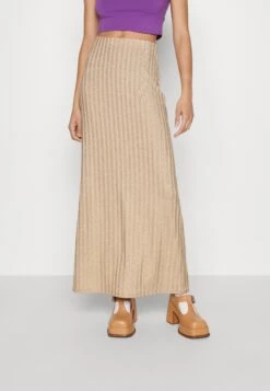 Gina TricotMAXI SKIRT - Maxikjol - Champange