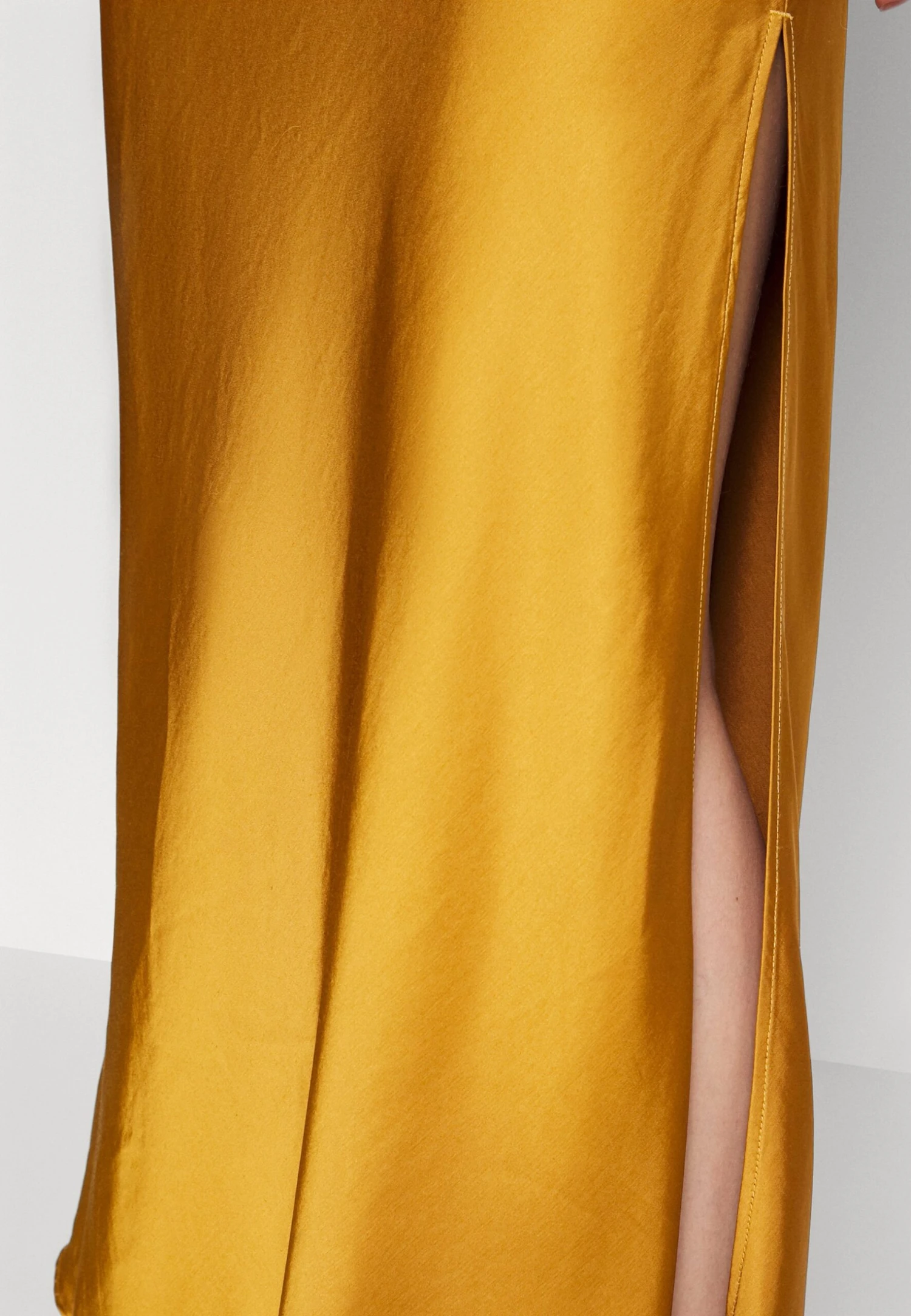 Abercrombie & FitchSLINKY BIAS MAXI - Maxikjol - Gold-coloured 8 Abercrombie & FitchSLINKY BIAS MAXI - Maxikjol - Gold-coloured - Bild 6