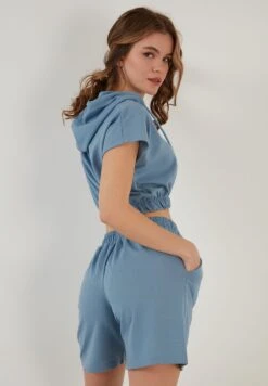 LELATWO PIECE SET - REGULAR FIT - Shorts - Baby Blue -Wal C Stil Butik 6128f9275f6b4b24a51d5e85f9f78022