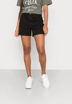 ONLYONLLEGA LIFE MOM BOX - Jeansshorts - Black Denim