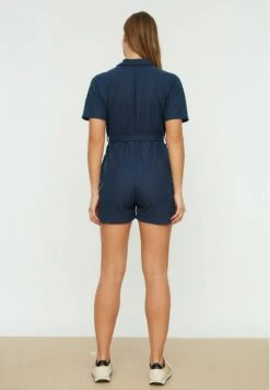 TrendyolOverall / Jumpsuit - Navy Blue -Wal C Stil Butik 6616d423043f4cd79b8e060d943efb69