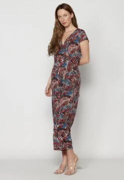 KoroshiSHORT SLEEVE - Overall / Jumpsuit - Multicolor Multi Coloured -Wal C Stil Butik 74d11c227bf5445094700ae8b6fc4d83