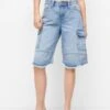 PULL & BEAR PULL&BEARBERMUDA - Jeansshorts - Blue Denim -Wal C Stil Butik 78f044b6b85543a194d38c0049e24840