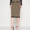 Elisabetta FranchiWOMAN'S SKIRT - Pennkjol - Tortora/nero -Wal C Stil Butik 7b4dfdb273dd40018ec9b07c72f01ad5
