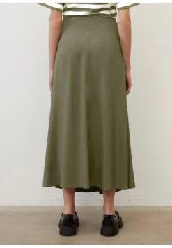 Marc O'PoloSKIRT FLUENT MIDI STYLE WITH CUTLINE - A-linjekjol - Olive Crop -Wal C Stil Butik 84416311a6254a0ab6a6556b7e553b57