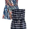Next2 PACK - Overall / Jumpsuit - Navy Tie Dye Zebra Print -Wal C Stil Butik 878f66c728744979ba7ef7d4b56e2800