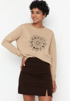 TrendyolMinikjol - Brown -Wal C Stil Butik 880c06bb24b64c208e29fa729e164275