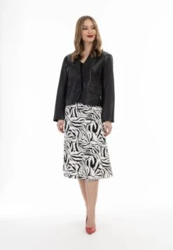 FainaMIT ZEBRA PRINT - A-linjekjol - Weiss/schwarz -Wal C Stil Butik 885a6df4f95342989cb365bd23c5f6e3