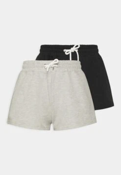 Even&Odd2 PACK - Shorts - Black/mottled Light Grey