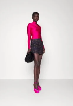 FiorucciEMBROIDERED DENIM MINI SKIRT - Minikjol - Brown -Wal C Stil Butik 8f91442056e64423adfaa45199ebefab