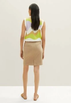 TOM TAILORMIT TASCHEN - Jeanskjol - Splashed Clay Beige -Wal C Stil Butik 91b2753bcf4742d5b99f58d48cbe3aa0