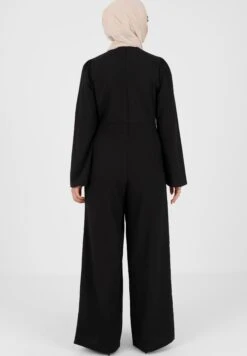 ModanisaV NECK COLLAR TAVIN - Overall / Jumpsuit - Black -Wal C Stil Butik 93339108ff60411a8a01a2dbdbdf00f7