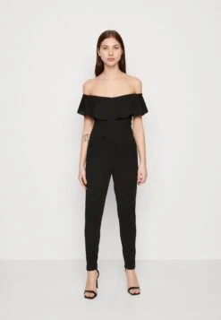 WAL G.CHRISTINA RUFFLE - Overall / Jumpsuit - Black