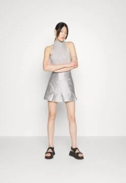 KOCHÉSKIRT - A-linjekjol - Silver -Wal C Stil Butik 9ab7f95d5ac84bfb8f3c2e4973f8f26d