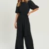 TUSSAHLYLA - Overall / Jumpsuit - Black -Wal C Stil Butik 9b89a04b3e6844adb9b84dc0c1a554ac