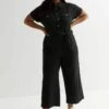 New LookCURVES UTILITY WIDE LEG - Overall / Jumpsuit - Black -Wal C Stil Butik 9c574a613c6a4e1581c41e4a9aabd7c9