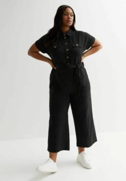 New LookCURVES UTILITY WIDE LEG - Overall / Jumpsuit - Black