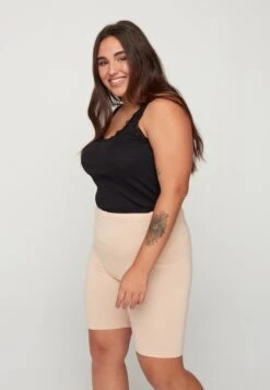 ZizziPLAIN BIKE - Shorts - Beige