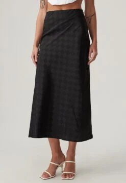 ST MRLONEWPORT - A-linjekjol - Black Checkerboard