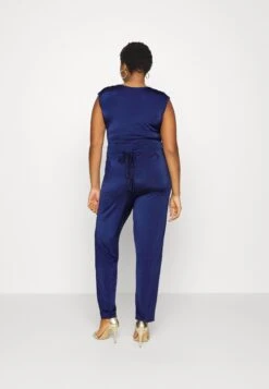 WAL G CURVENOLA V NECK - Overall / Jumpsuit - Navy Blue -Wal C Stil Butik ad800cdd1a074fa8b181446459d24a26