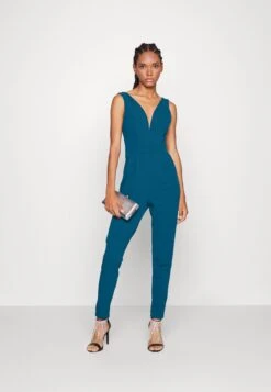 WAL G.V NECK - Overall / Jumpsuit - Dark Teal Blue -Wal C Stil Butik b741eea398534b5eaed19ce292d03651