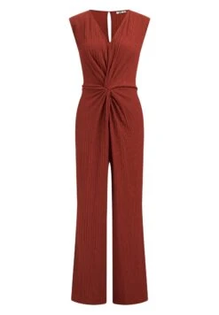 WE FashionMET STRUCTUUR - Overall / Jumpsuit - Brown -Wal C Stil Butik b87225a5b1f146379ca15f5e735f72d9