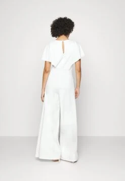 WAL G TALLWEDDING BETTY V NECK WRAP - Overall / Jumpsuit - White -Wal C Stil Butik bbbcfd661b3c405694375806b0ea546a